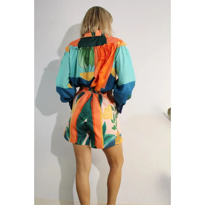 Printed Short Set