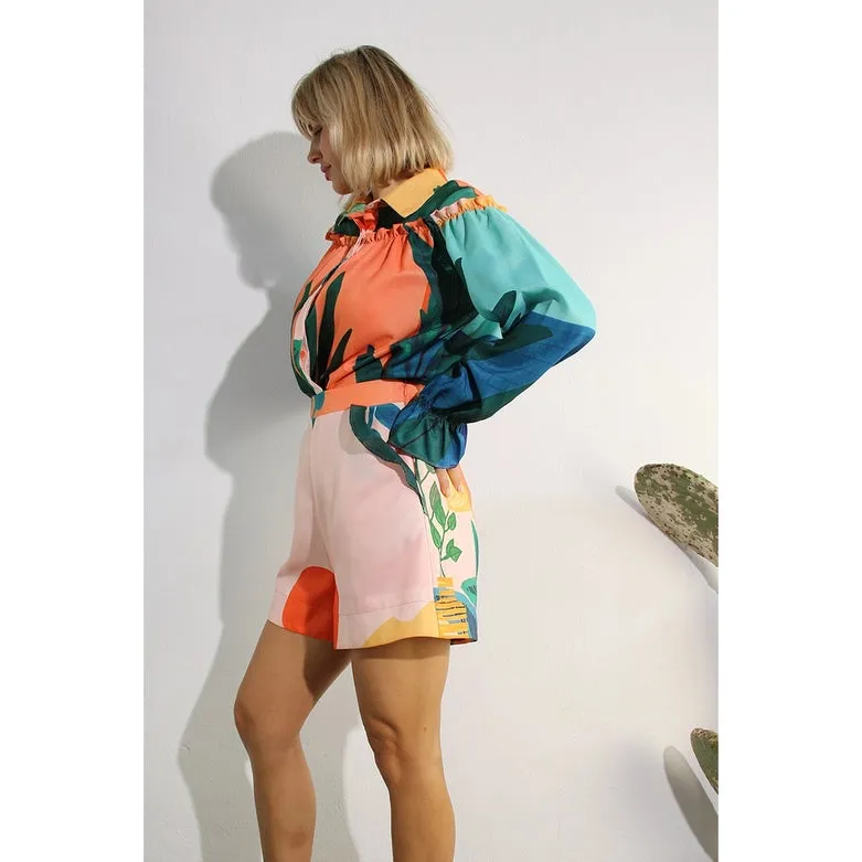 Printed Short Set