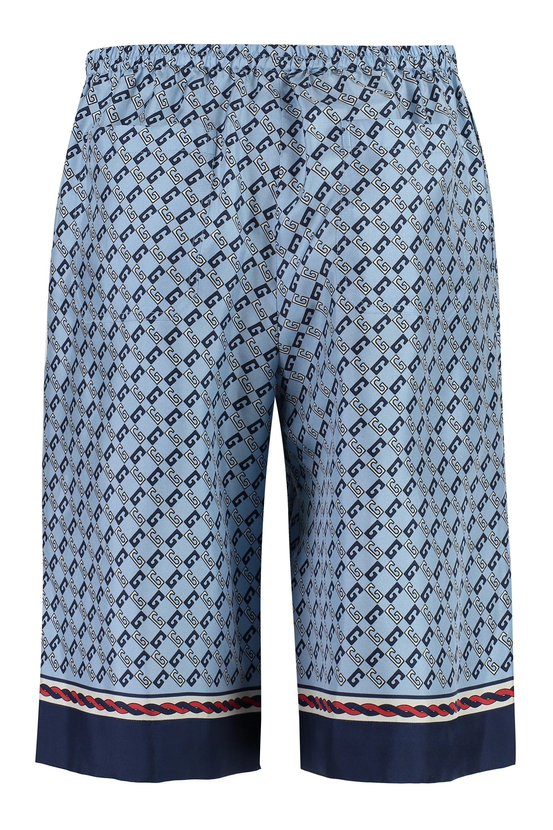 PRINTED SILK SHORTS