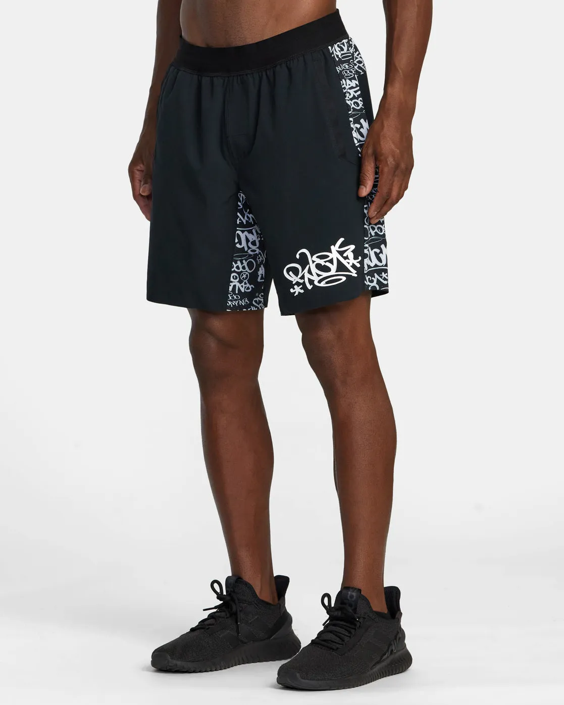 RVCA Yogger Plus Technical Training Shorts - Black Dmote