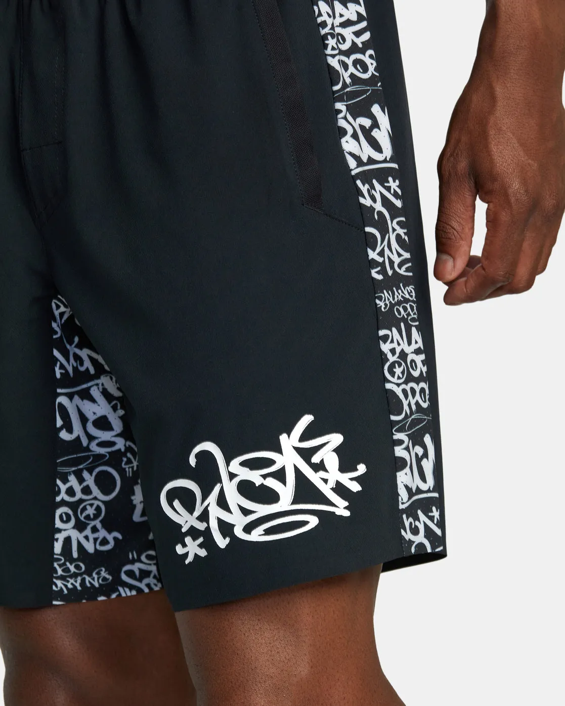 RVCA Yogger Plus Technical Training Shorts - Black Dmote