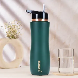 Sipper Copper Bottle, Green, 750 ml