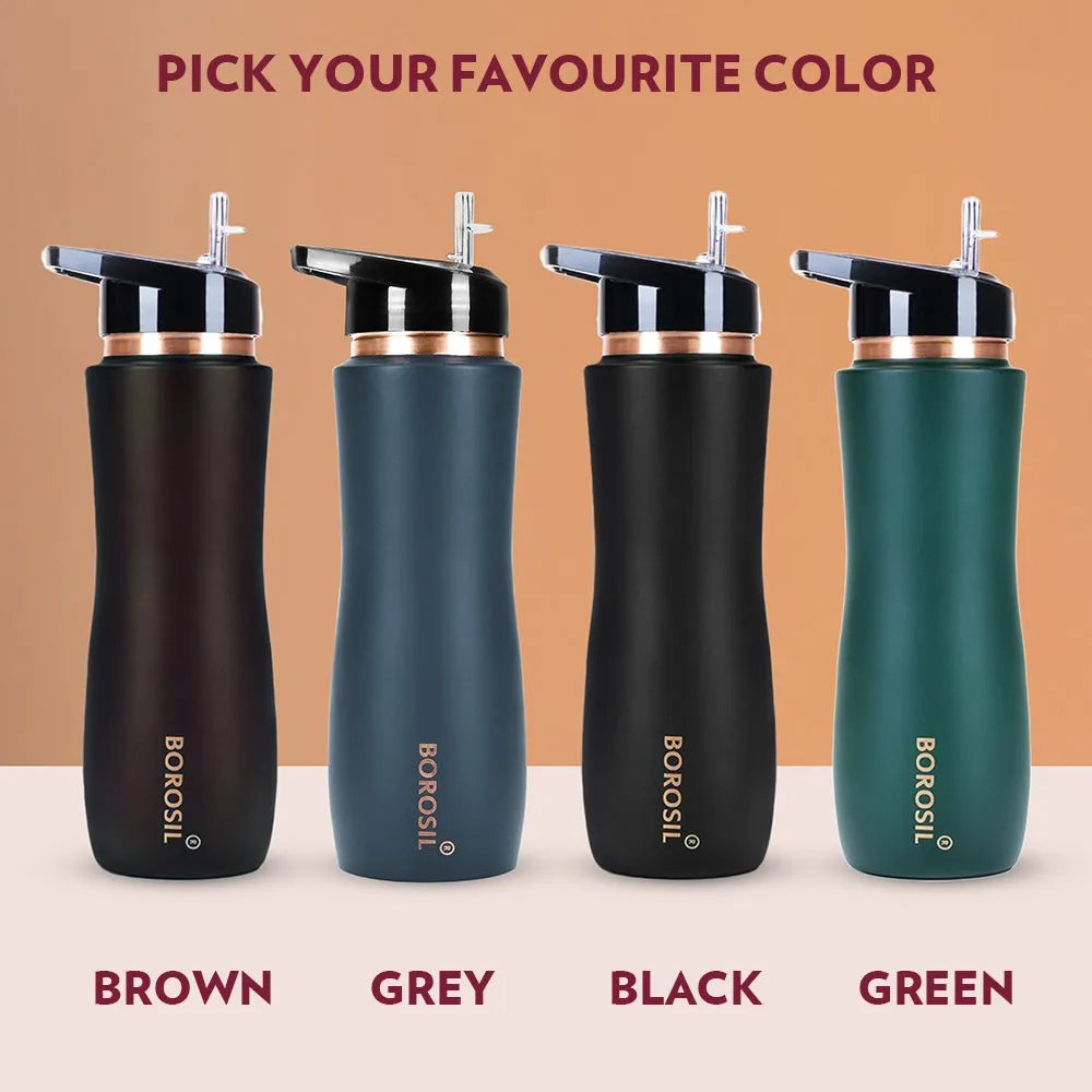 Sipper Copper Bottle, Green, 750 ml