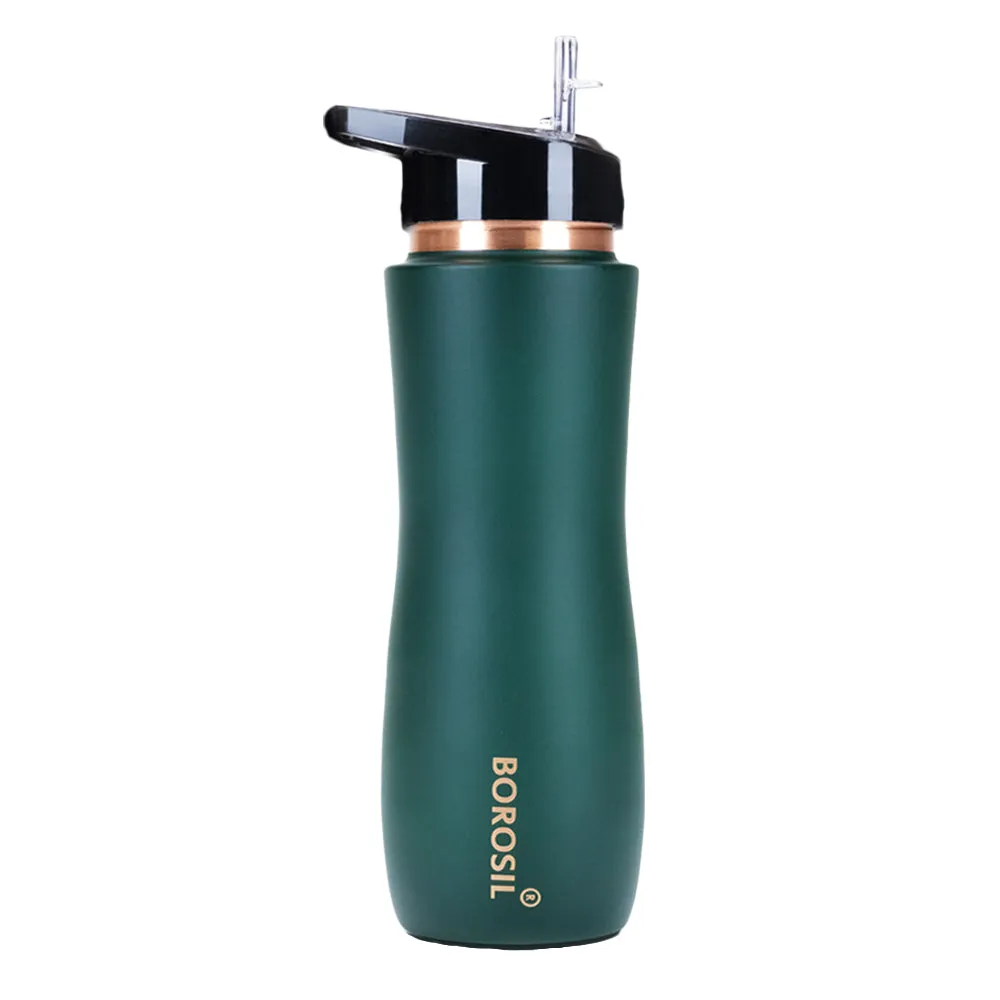 Sipper Copper Bottle, Green, 750 ml