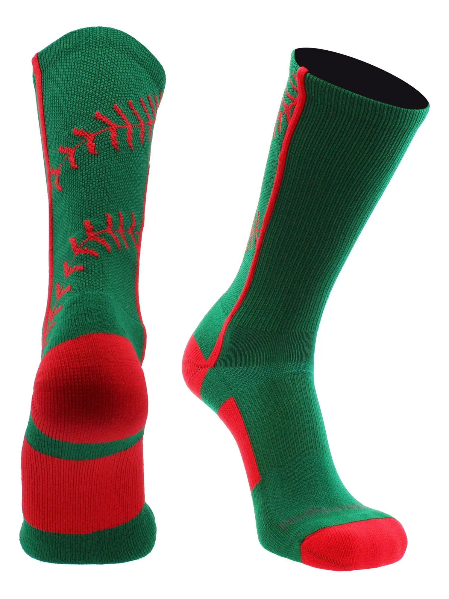 Softball Socks or Baseball Socks with stitches in crew length (multiple colors)