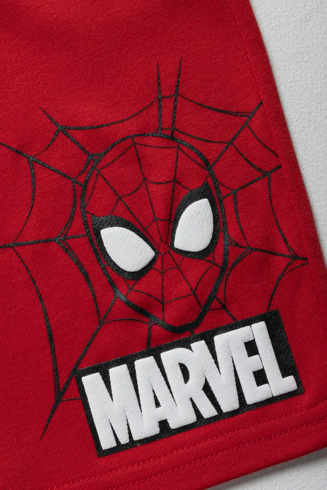 Spider-Man 2 Pack Shorts Red & Blue