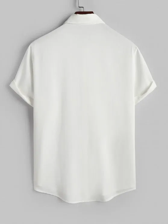 Streetwear Slogan Shirt And Floral Shorts Set