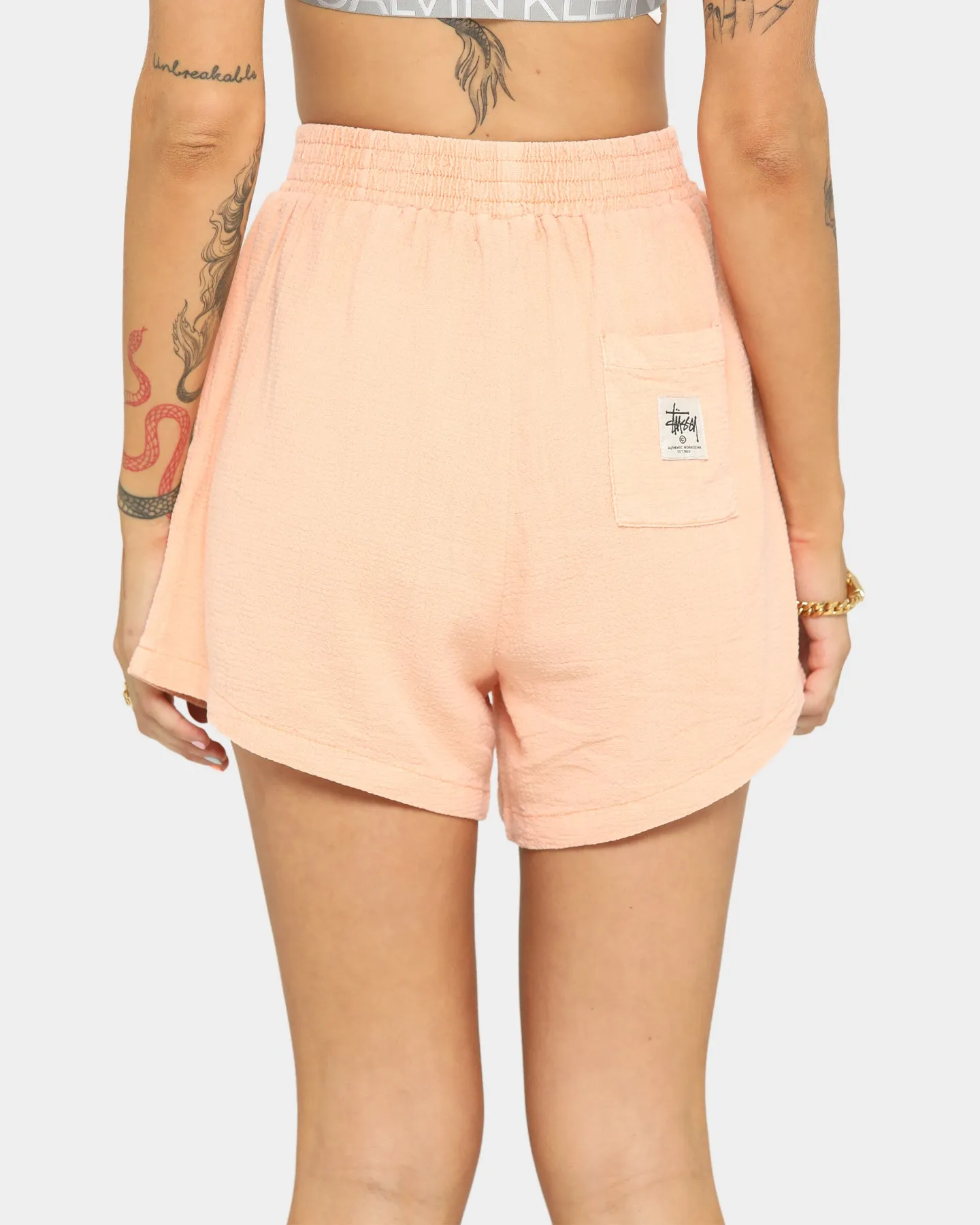 Stussy Women's Vermont HW Shorts Peach