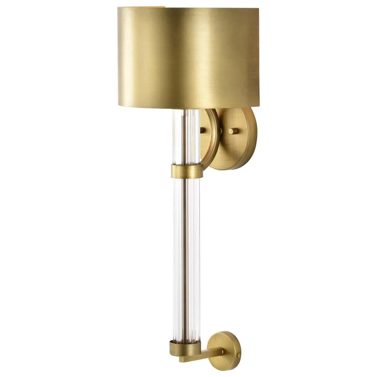 Teagon 23 in. Wall Sconce Natural Brass Finish