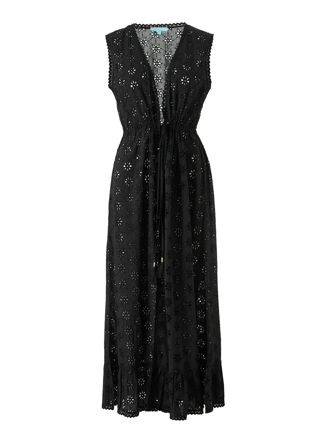 Tessa Black Floral Kaftan