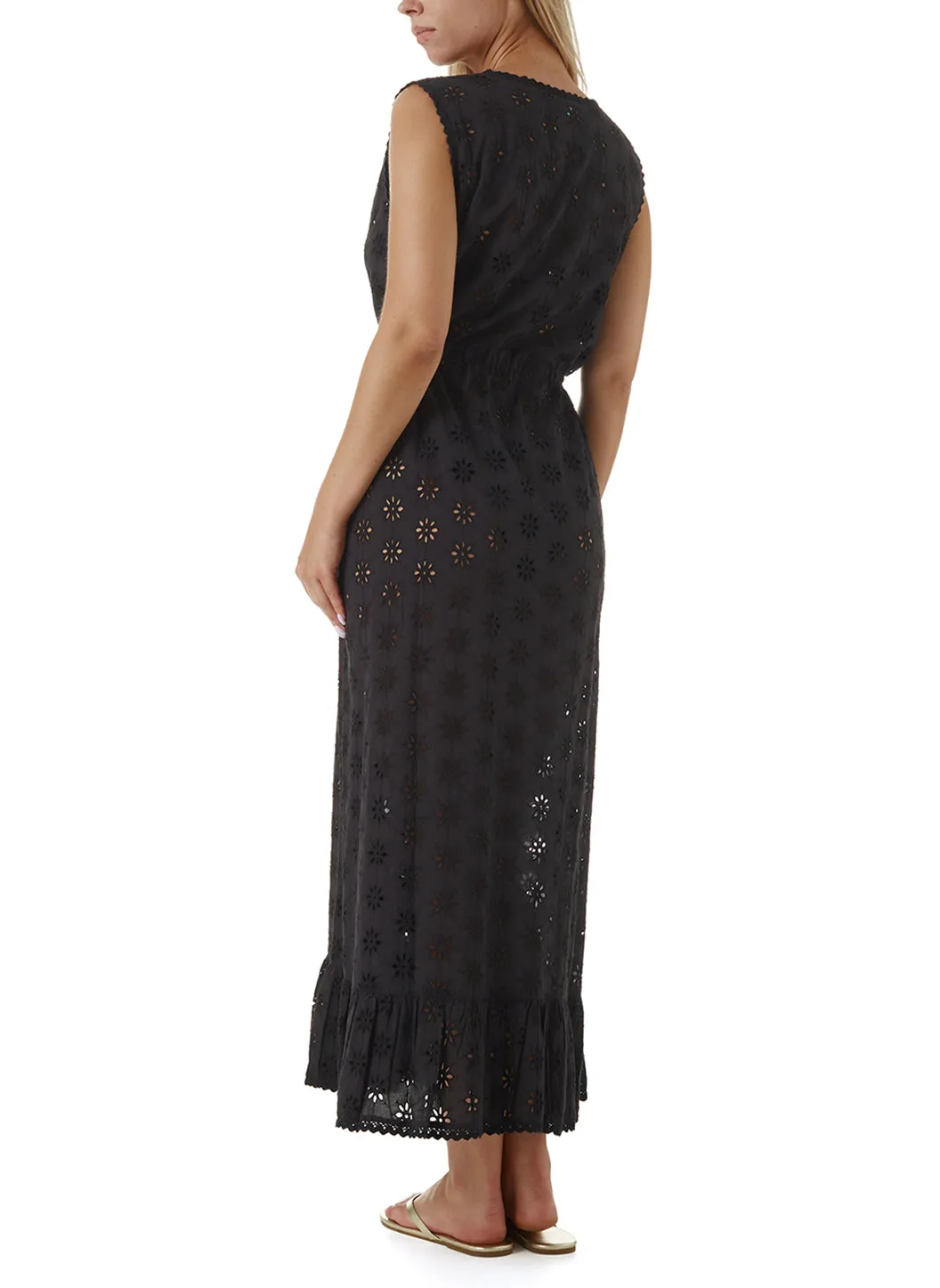 Tessa Black Floral Kaftan