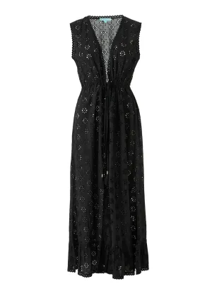 Tessa Black Floral Kaftan