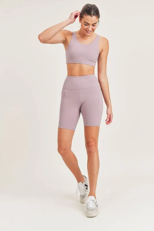 Thunder Chick Fitness Bronze - TACTEL-Lycra High-Impact Biker Shorts