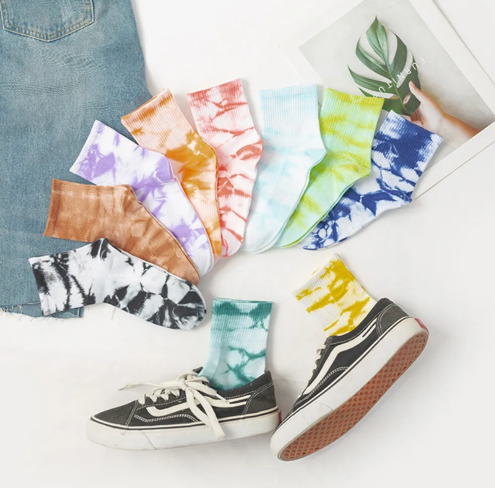 TikSocks|Fun Socks-Tie Dye Cotton Socks desert