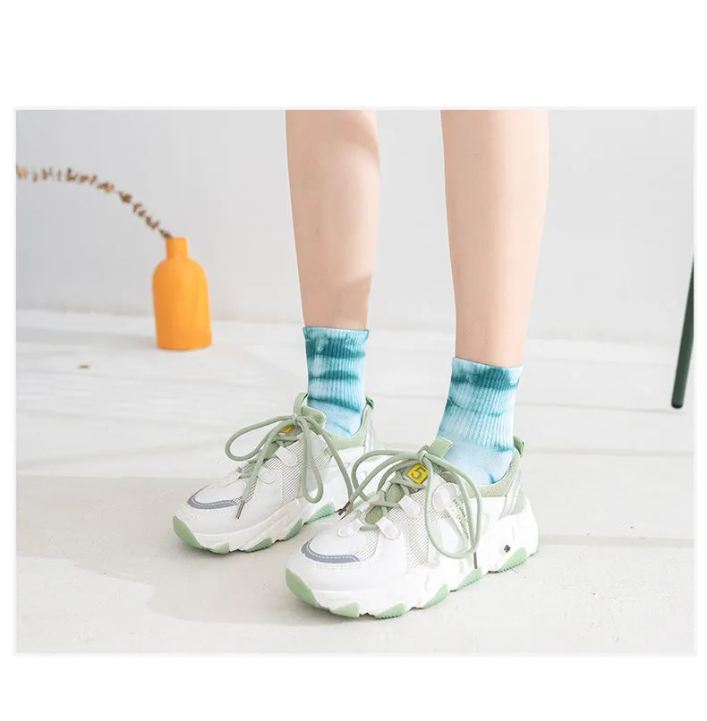 TikSocks|Fun Socks-Tie Dye Cotton Socks desert