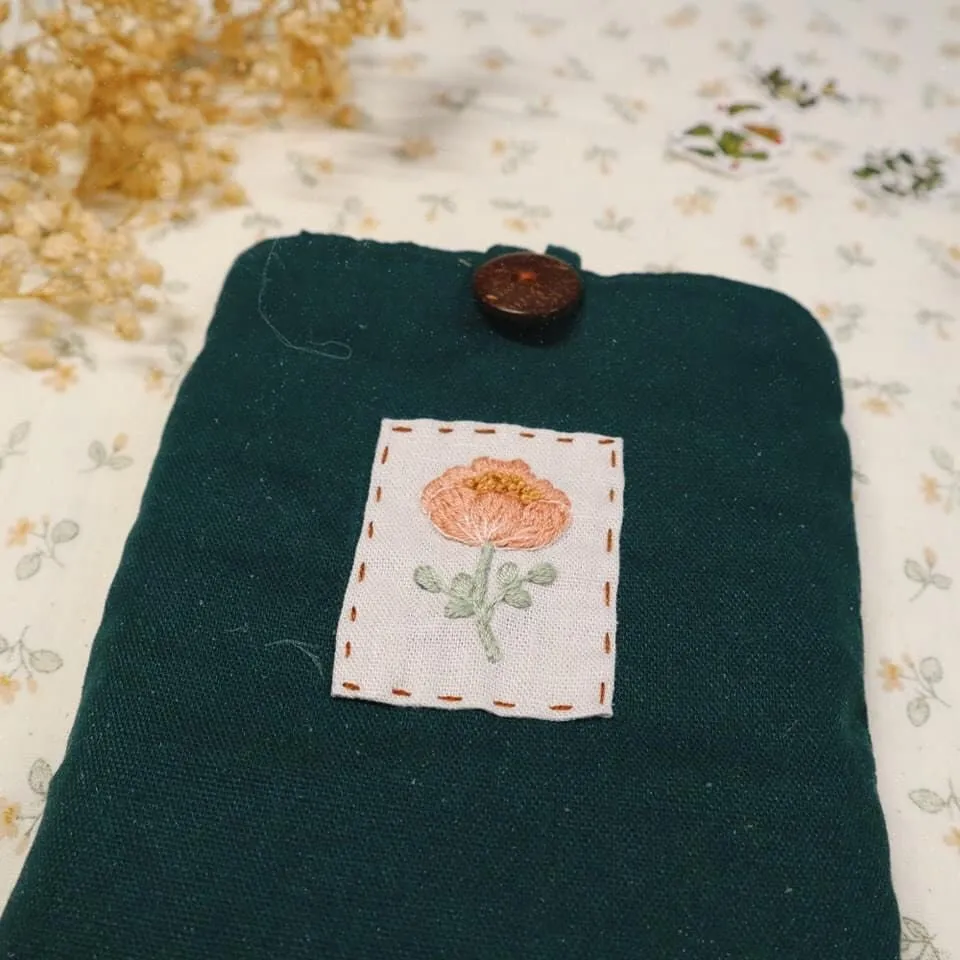 Unique Flower Embroidered Book Cover