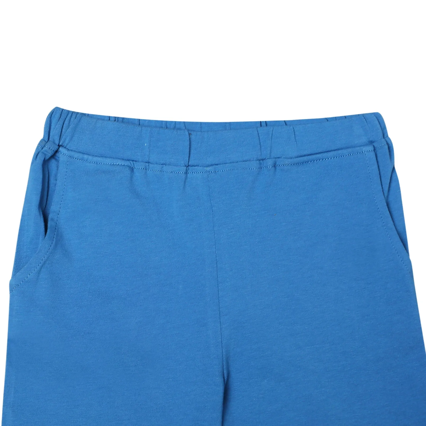 Unisex Organic Cotton Shorts- Deep Water Blue