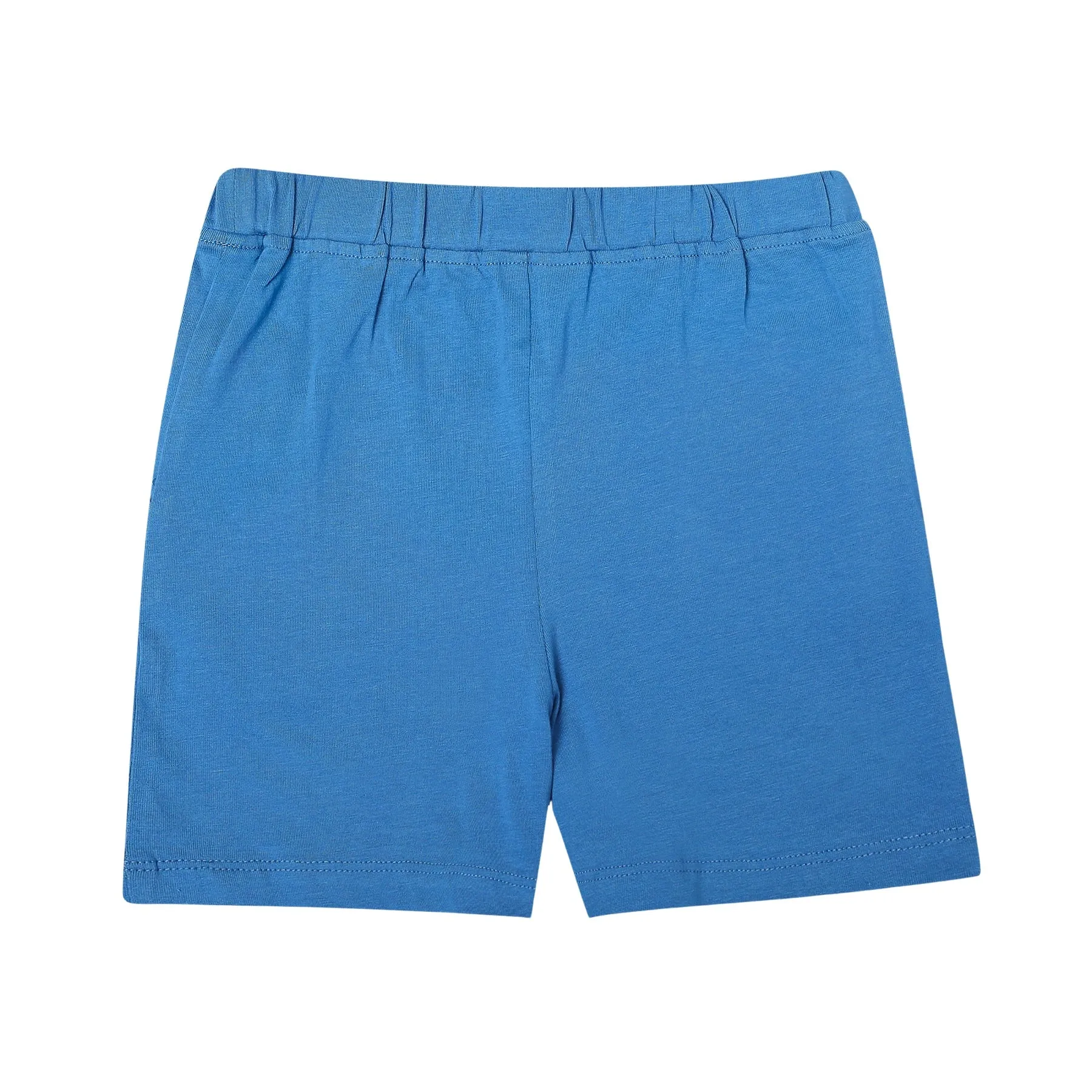 Unisex Organic Cotton Shorts- Deep Water Blue