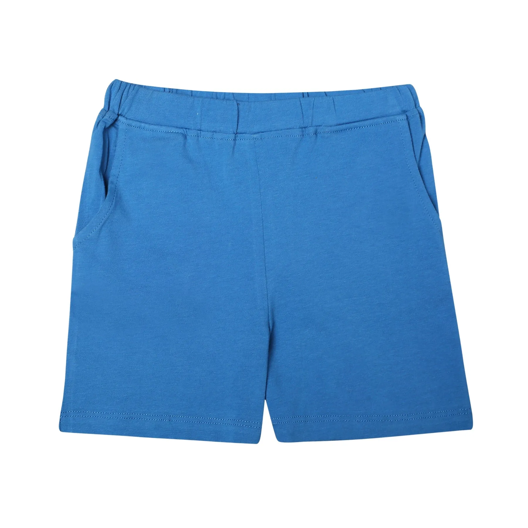 Unisex Organic Cotton Shorts- Deep Water Blue