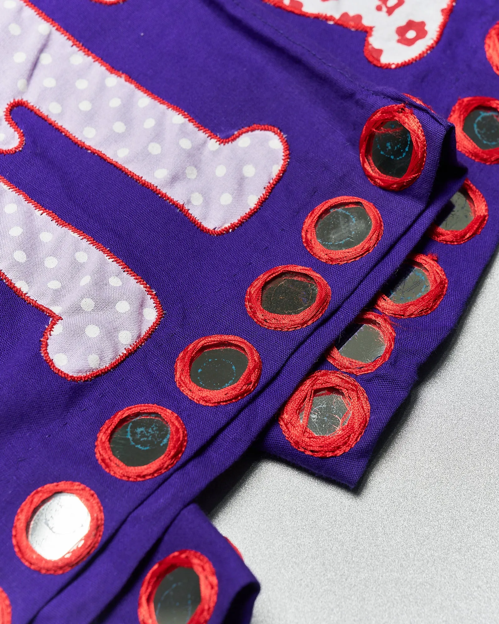 Walter Van Beirendonck 2005 Super natural embroidered boxing skort