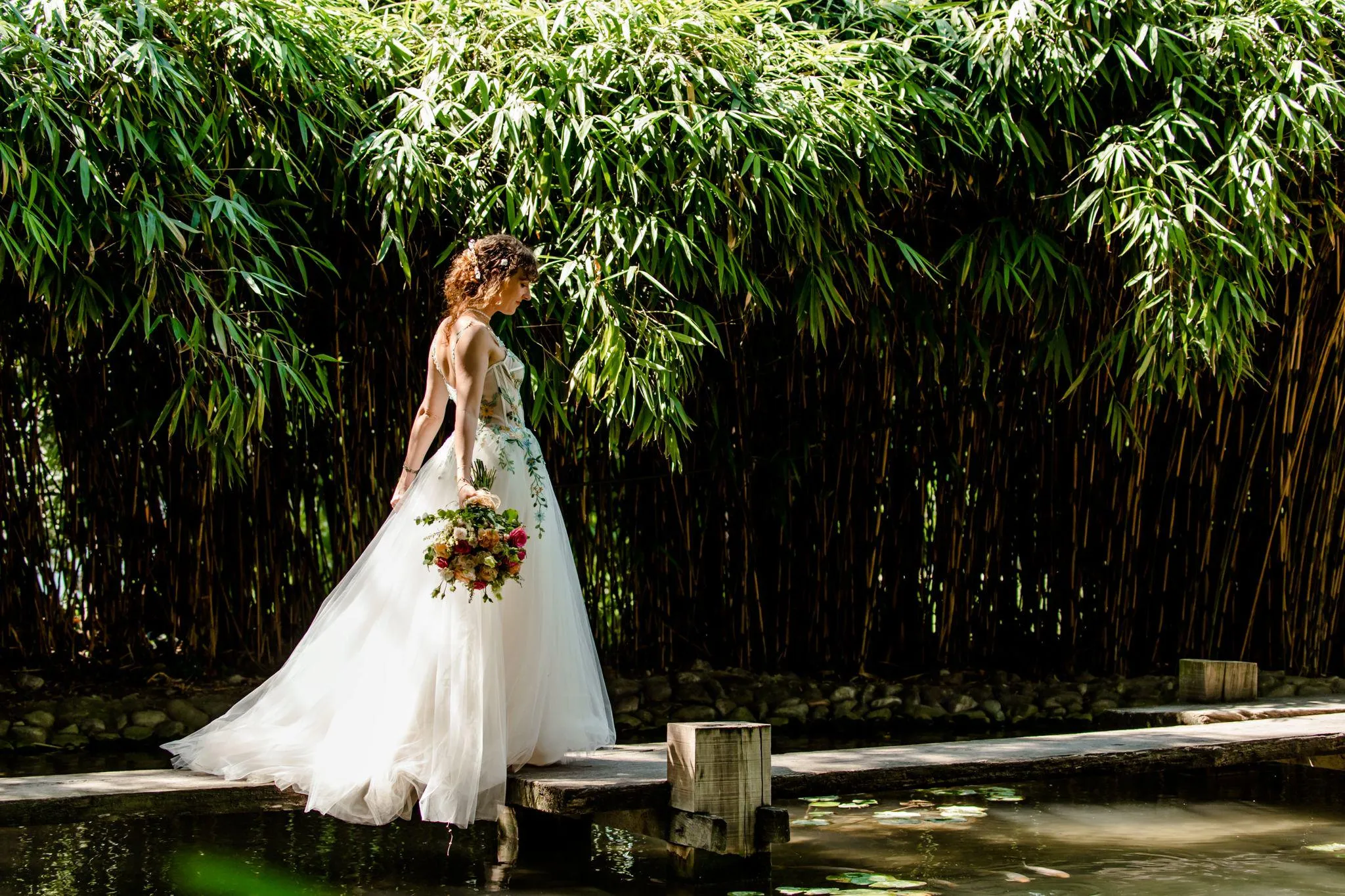 Whimsical Forest Wedding Gown