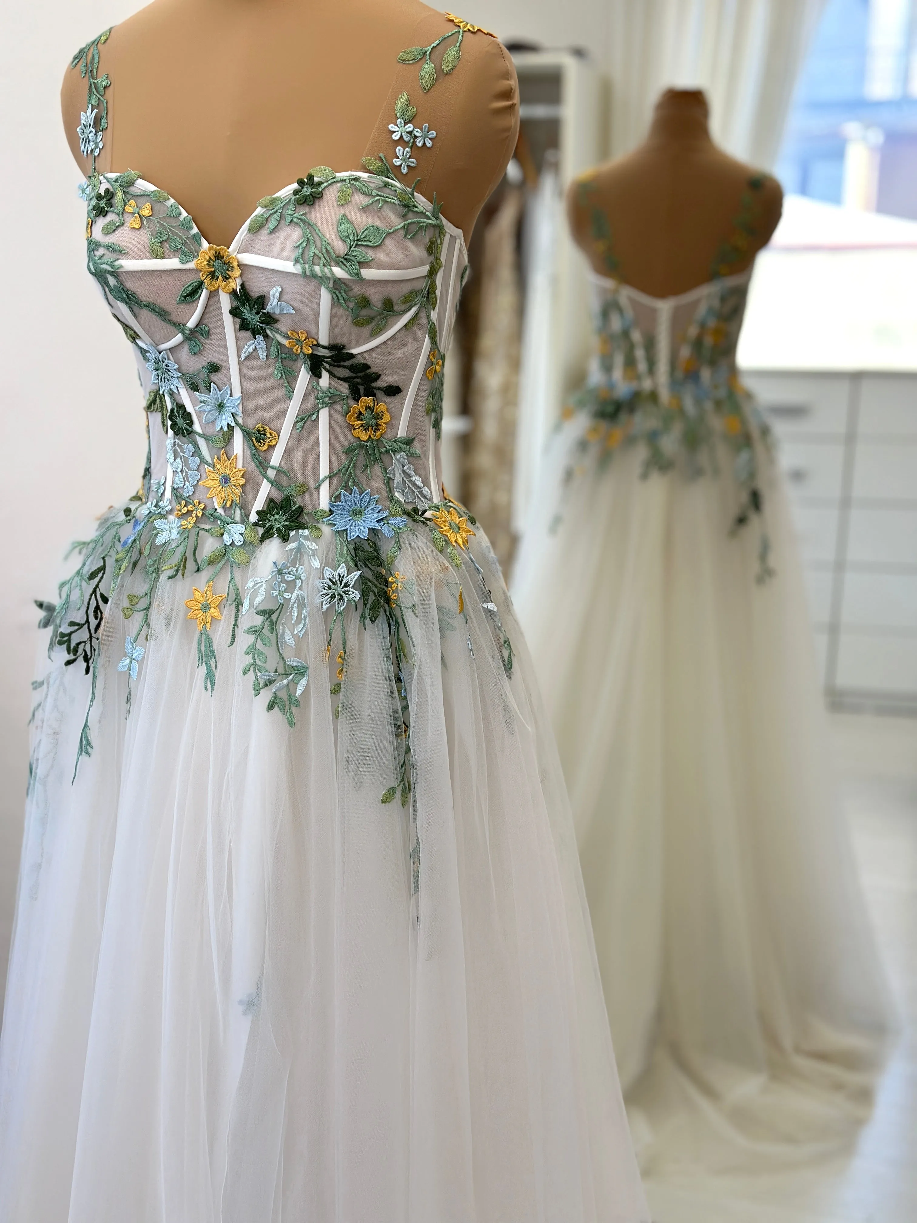 Whimsical Forest Wedding Gown