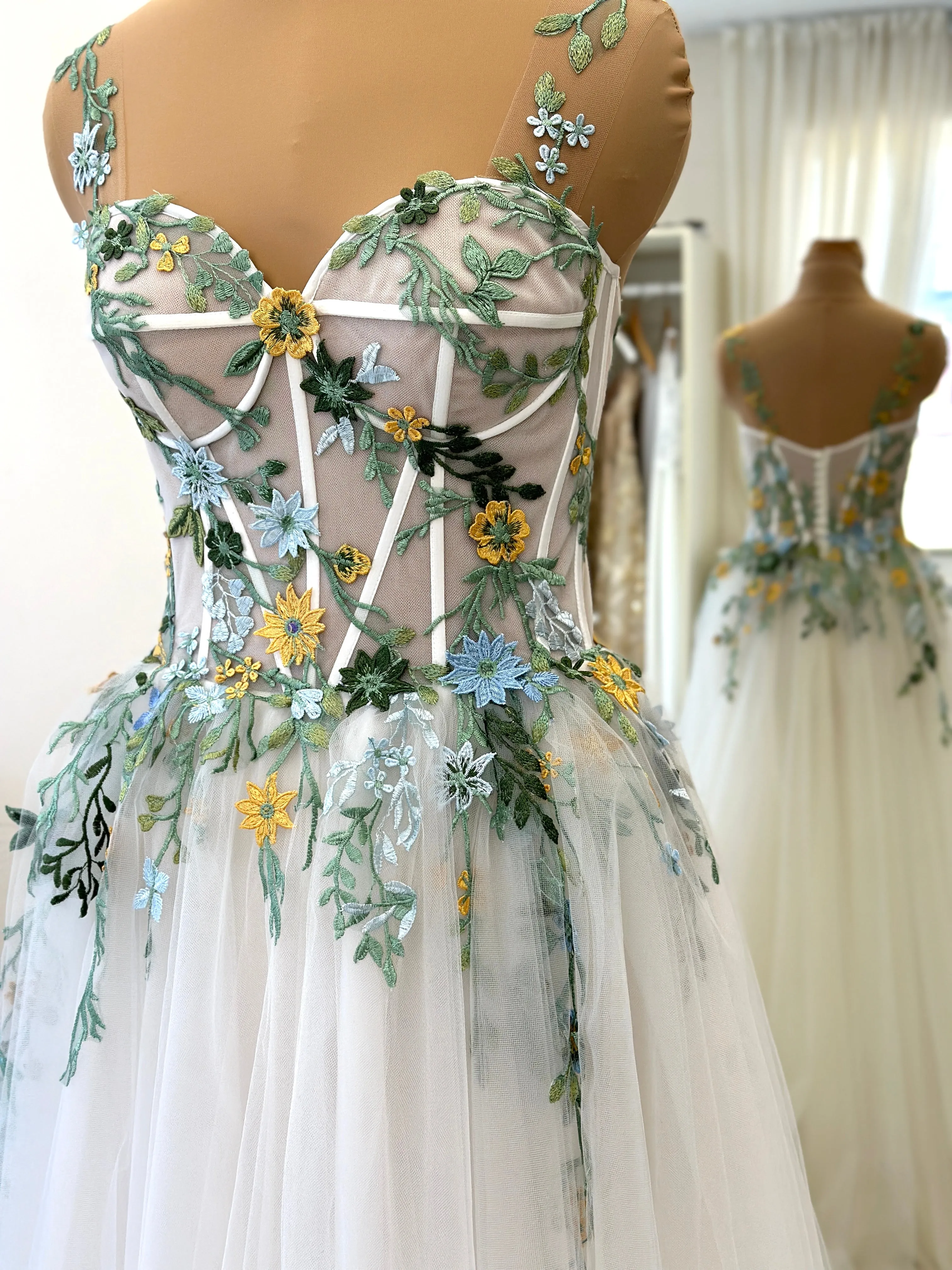 Whimsical Forest Wedding Gown