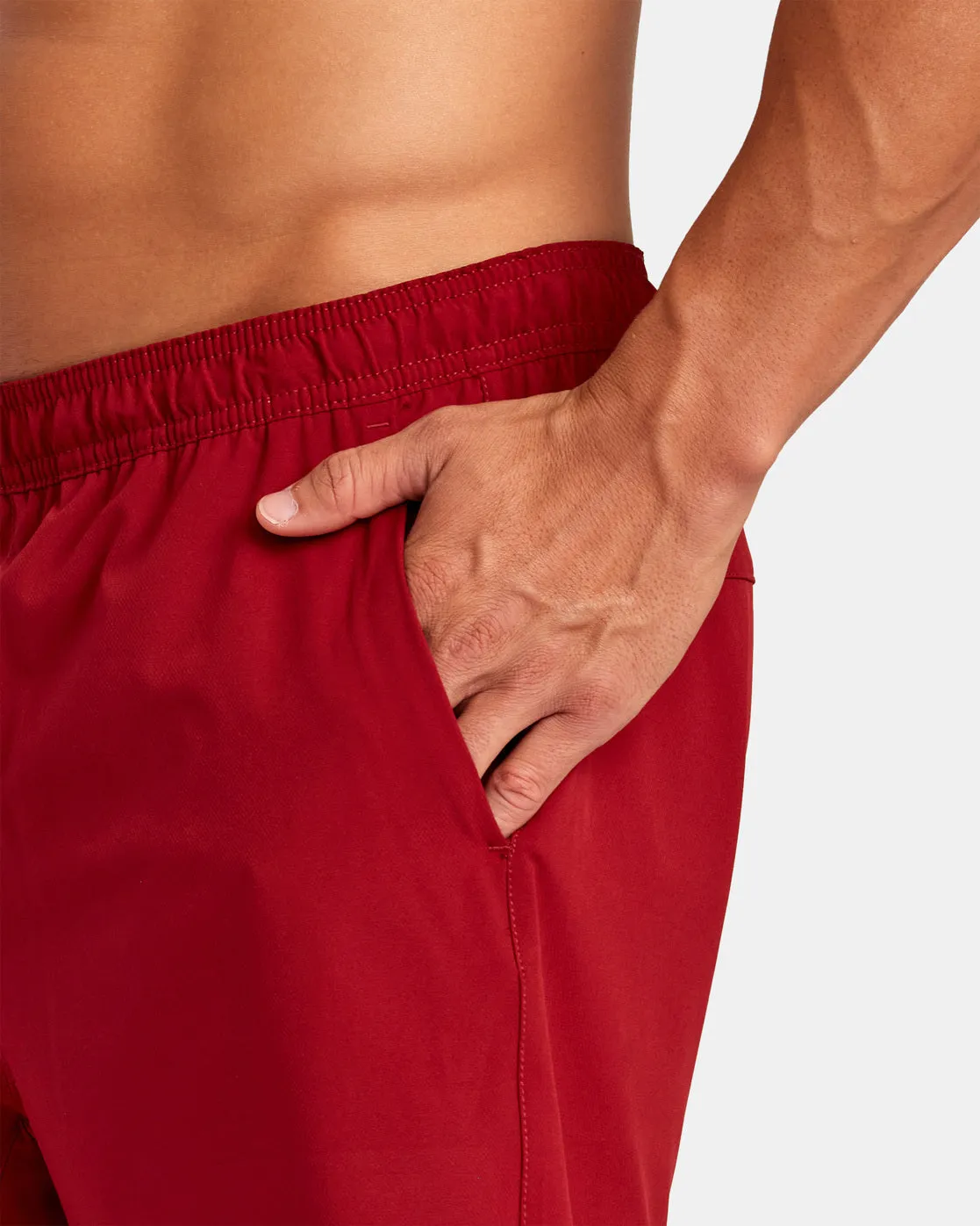 Yogger Train 2-In-1 17" Workout Shorts - Cardinal